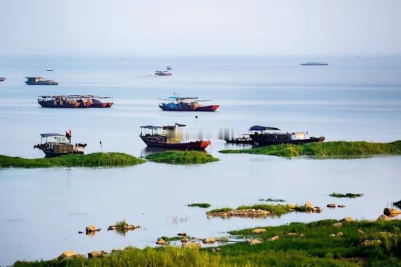 中国有五个淡水湖：第一，鄱阳湖—江西第二，洞庭湖—湖南第三，洪泽湖—江苏第四，巢