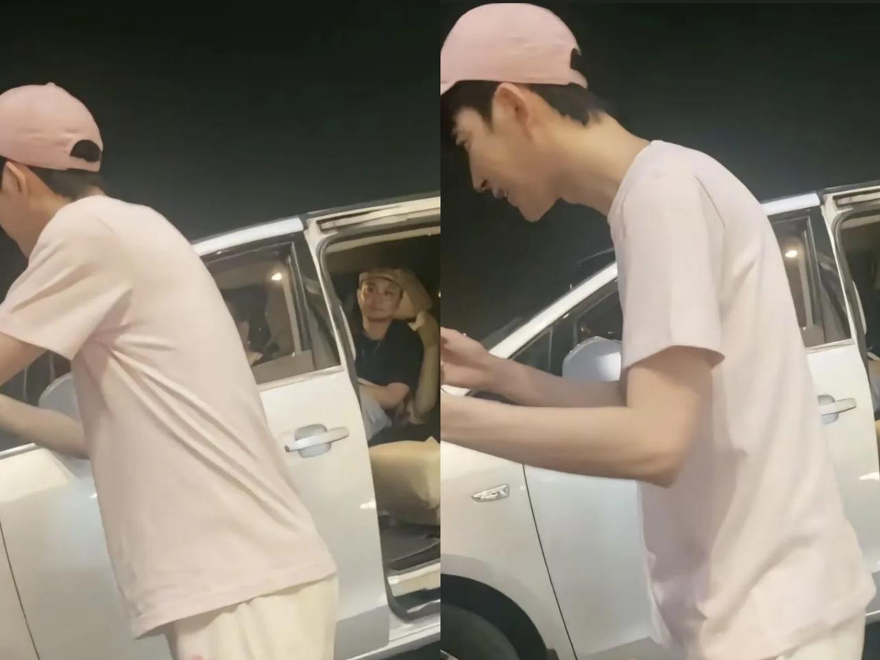 经纪人先上车还甩脸子，那眼神跟盯犯人似的嘴一抿满是不耐烦，这场景一看就懂——