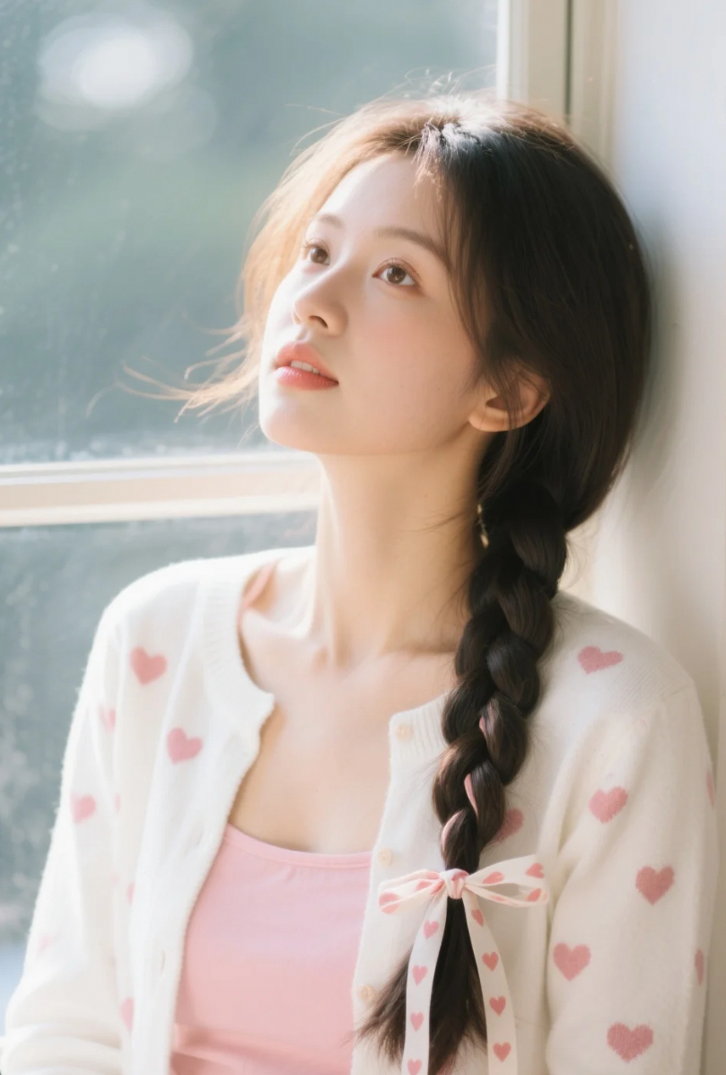 白开衫+粉吊带=我的夏日温柔公式