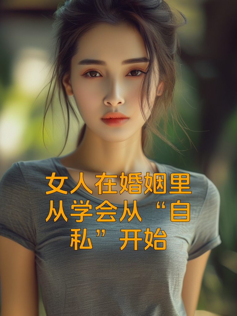 女人在婚姻里，从学会从“自私”开始
