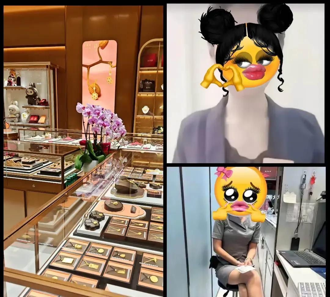 一觉睡醒是不是全网都知道了。昨晚8点，上海南京东路某金店，一段顾客拍