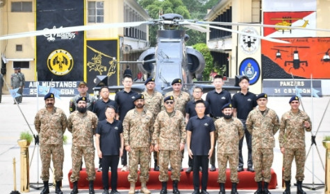 巴基斯坦陆军航空兵在木尔坦陆军航空兵基地，举行的首批武直Z10ME攻击直升机入役
