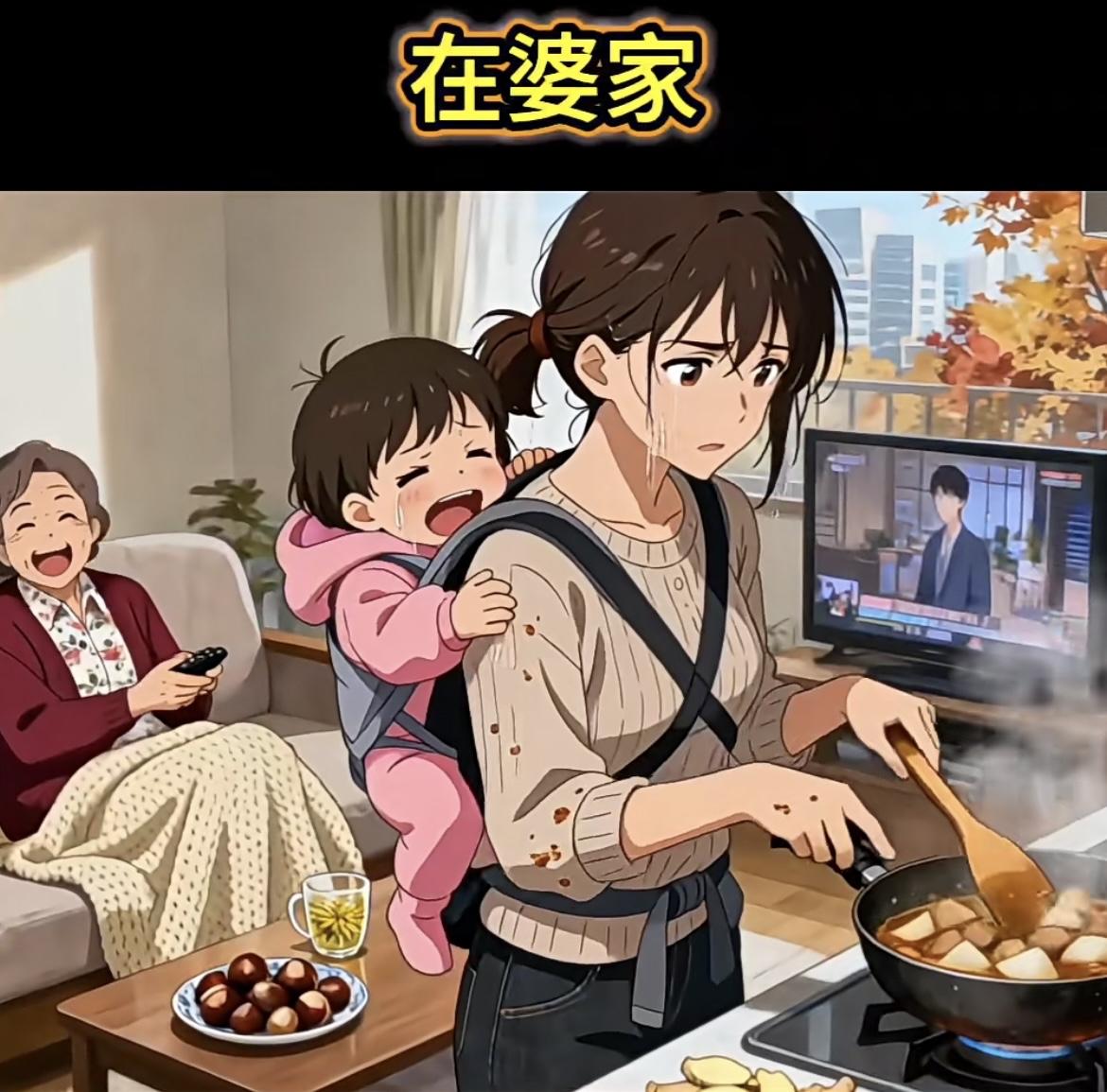 “在自己家，妈妈总是迁就着你，在婆家全靠运气了”[吃瓜][吃瓜]