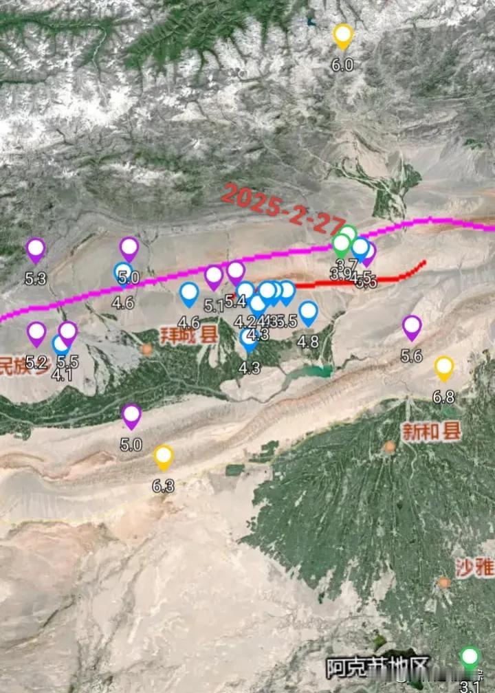 今天15时新疆阿克苏地区拜城县连发生两次地震，15时26分拜城县发生3.7级地震