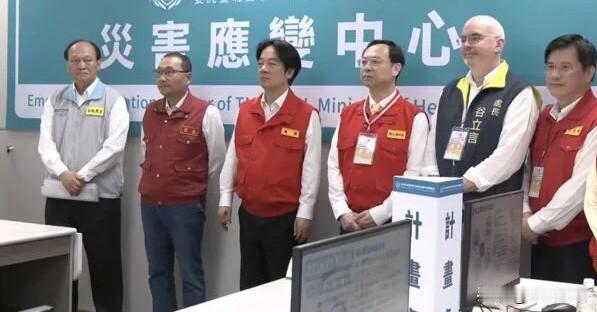 赖清德、侯友宜、谷立言同框　联手视察新北市媒体人吴子嘉昨天刚说“谷立言什么预