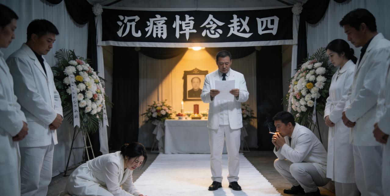 哭到一半笑喷！《乡村爱情18》赵四葬礼神反转，顶花圈嗦面引爆新春档新春档影