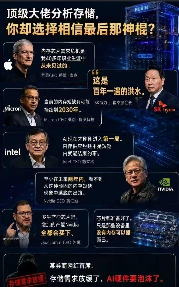 存储如果结束了，那ai就结束了！早着呢存储