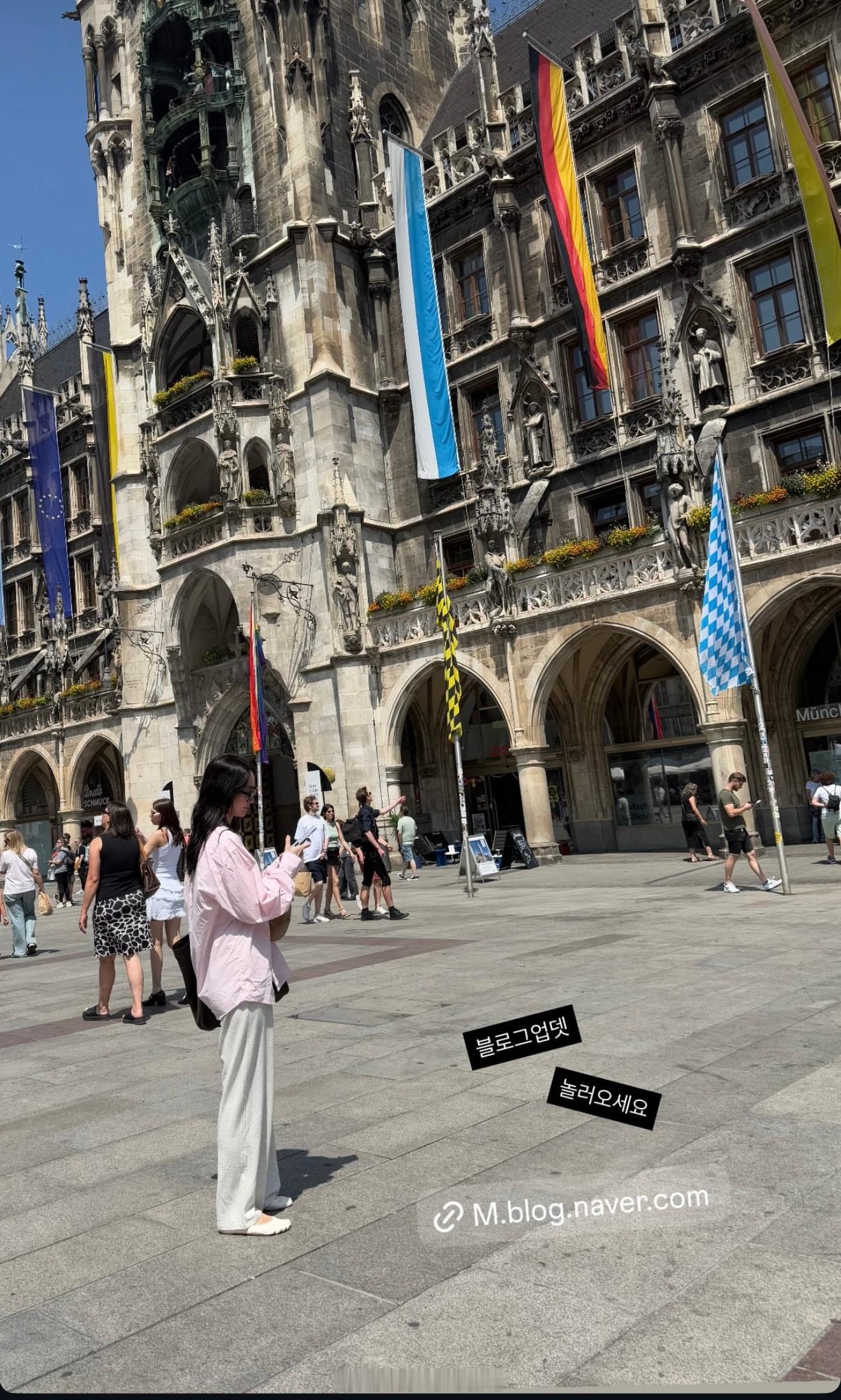 申敏儿申敏儿的欧洲旅行图带着团队一起旅行🧳​​​