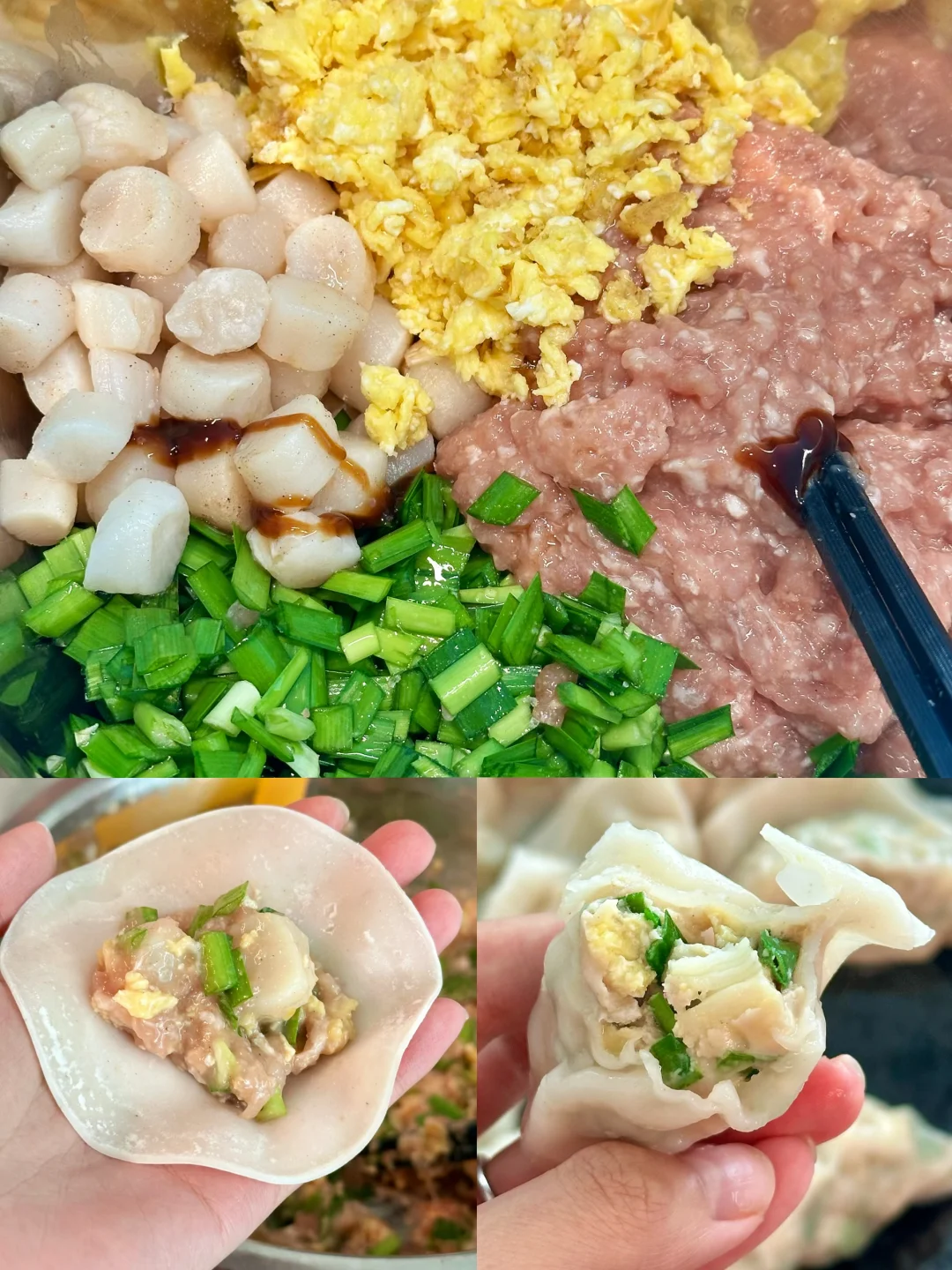 缺德舅扇贝包三鲜水饺🥟整颗扇贝极致鲜美🐚