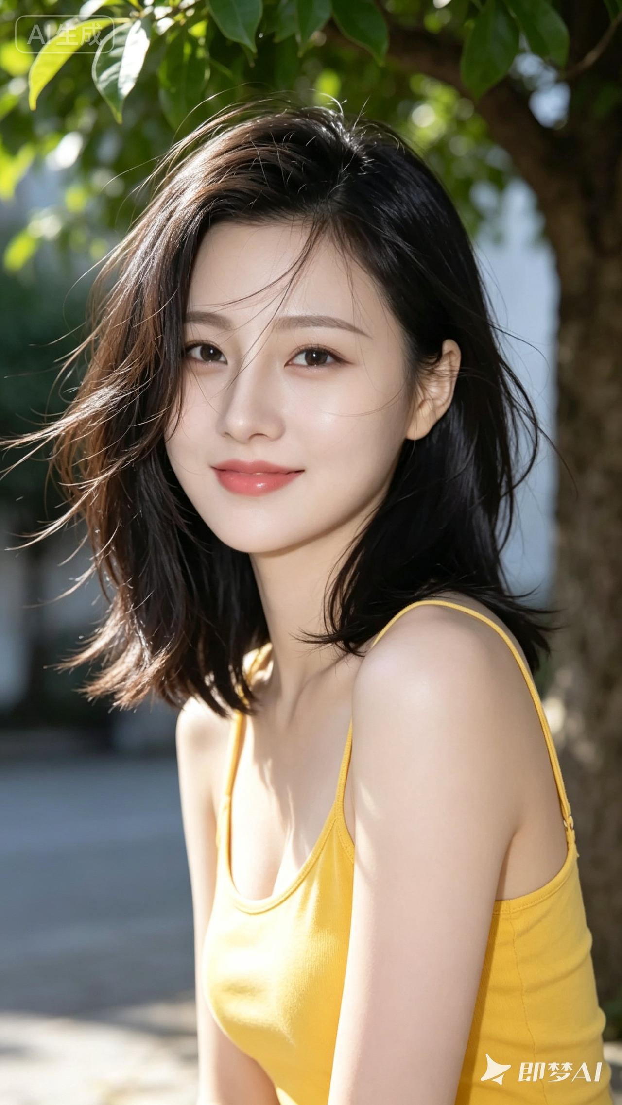 阳光下的微笑，温暖如春日暖阳