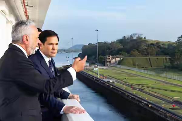 卢比鲁视察巴拿马运河，他感觉理想已实现了一半。巴拿马运河两端两个关键港口，进出运