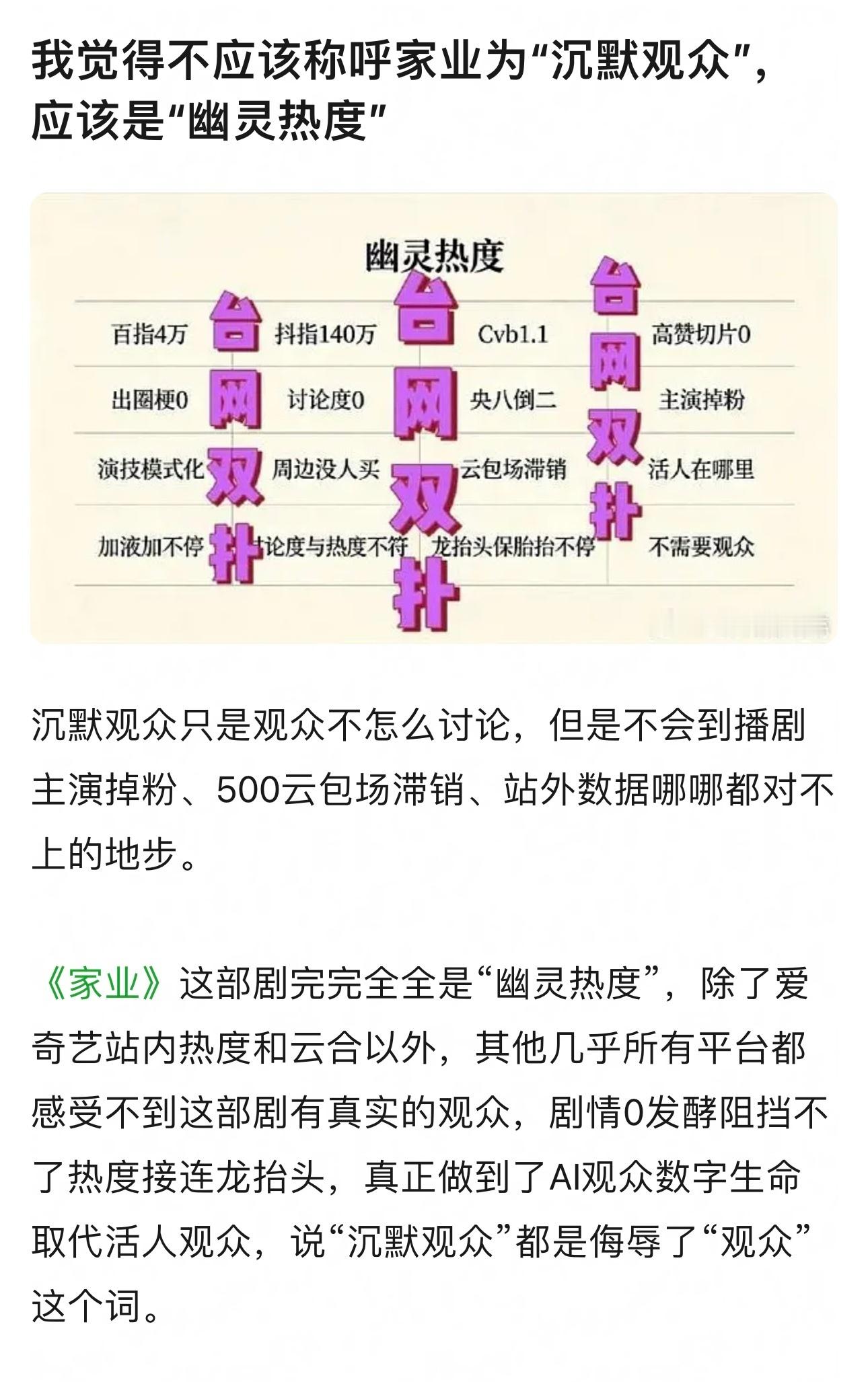 家业没破万哪哪都不行的幽灵热度
