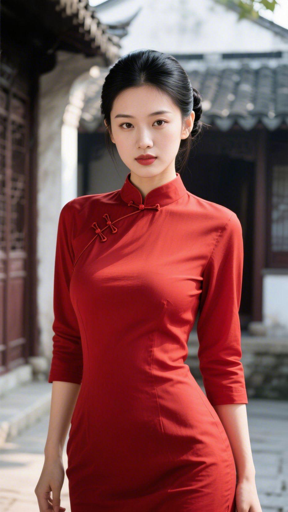 古院清晓六十韵晓光初拂古檐端，黛瓦参差接晓寒。白墙素影凝清韵，老院深庭锁