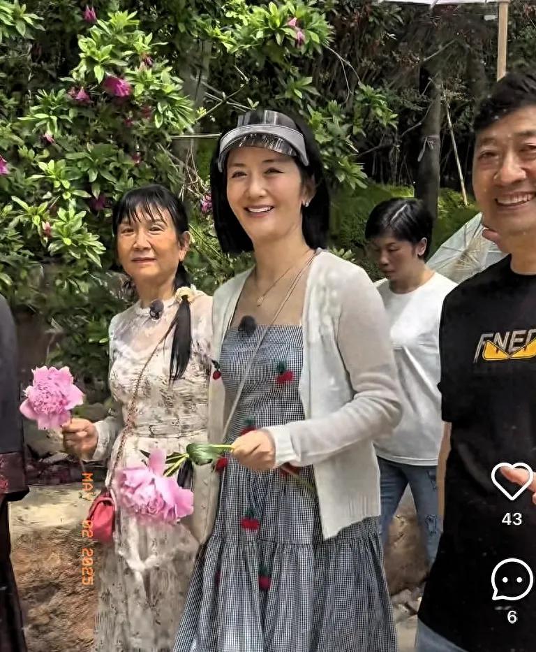 谢娜带妈妈出游被热议，网友却吵翻了天！当镜头对准明星家人时，舆论场的显微镜总会调