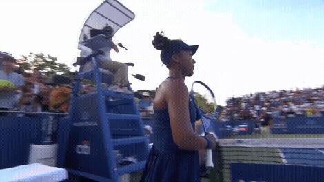 大坂直美晋级将战拉杜卡努🍿WTA500华盛顿站首轮，大坂直美在第二盘破掉对手的