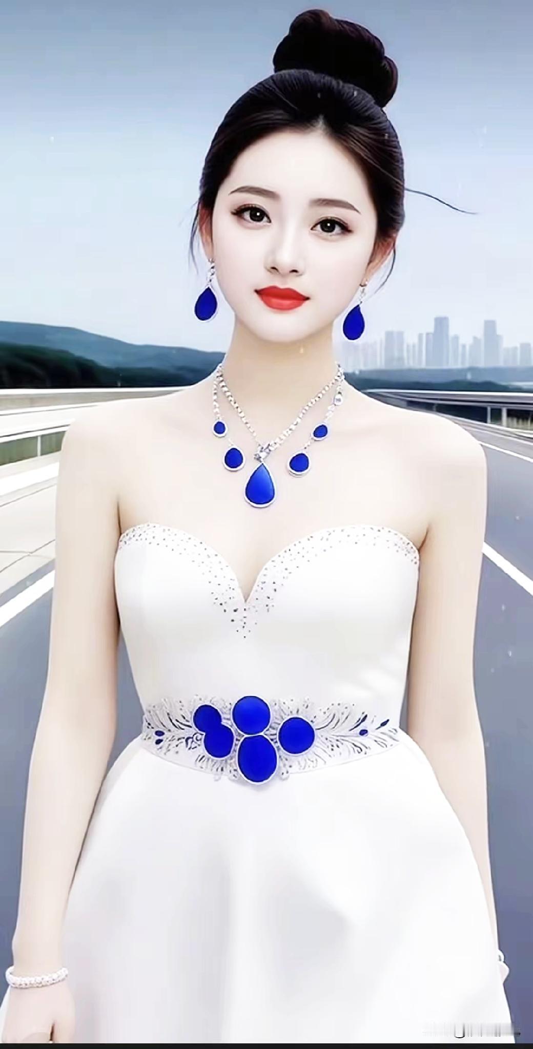 优雅蓝宝石项链，闪耀你的每一个瞬间💎✨