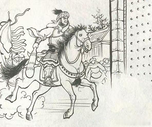 历史野马川关下，唐军先锋秦怀玉正在叫阵，关门一开，一员头似麦斗，眼如铜铃的番将