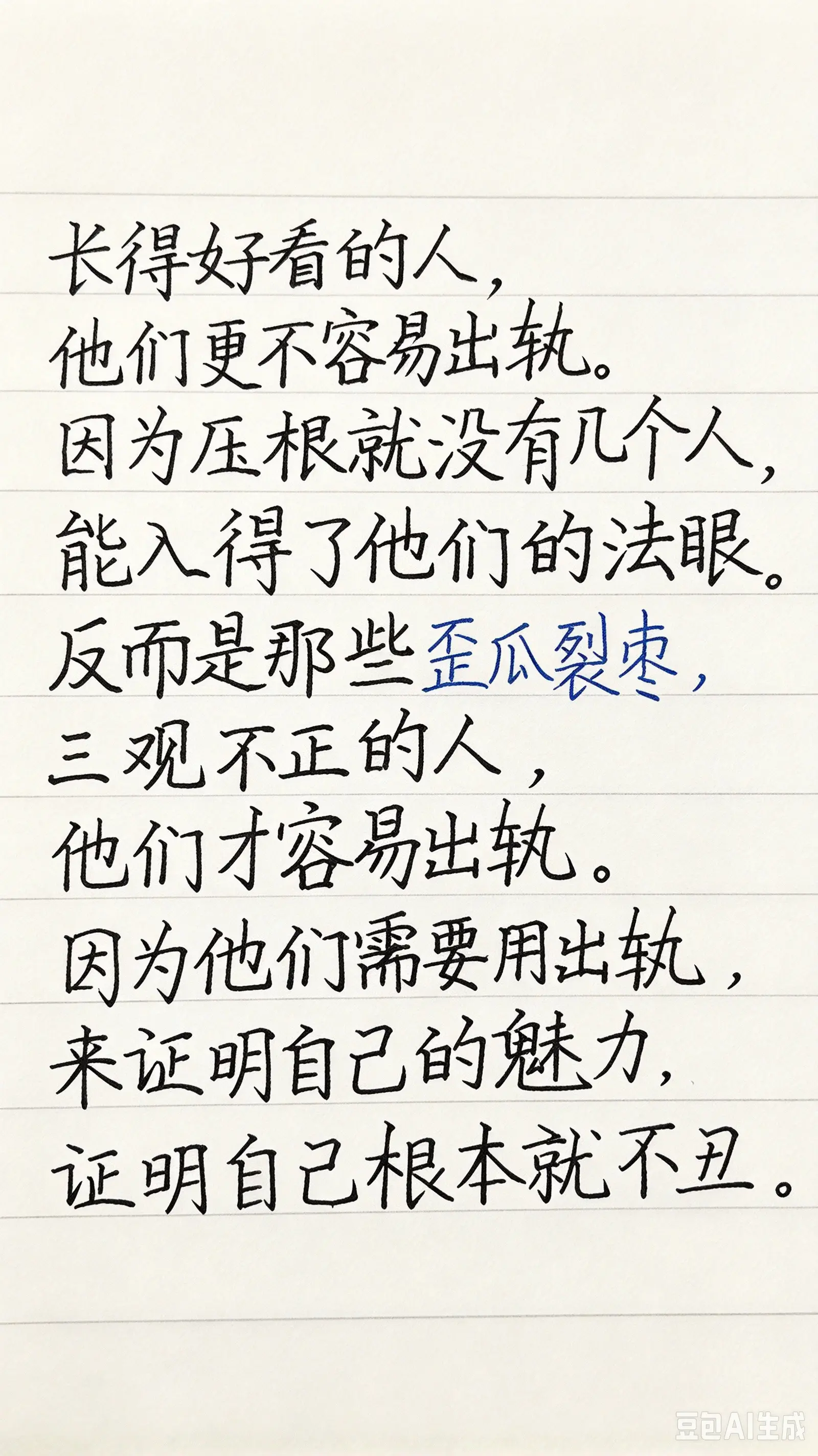 你们说说那个更容易出轨