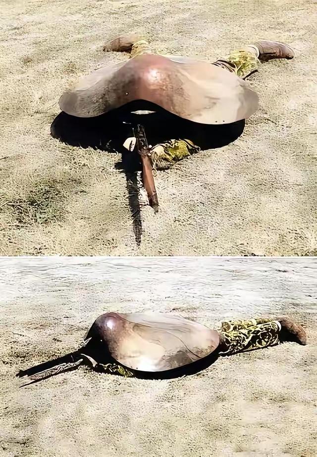 日本鬼子发明的王八盖子，看起来有些怪怪的，连美国人缴获这些东西之后，都感觉很好玩