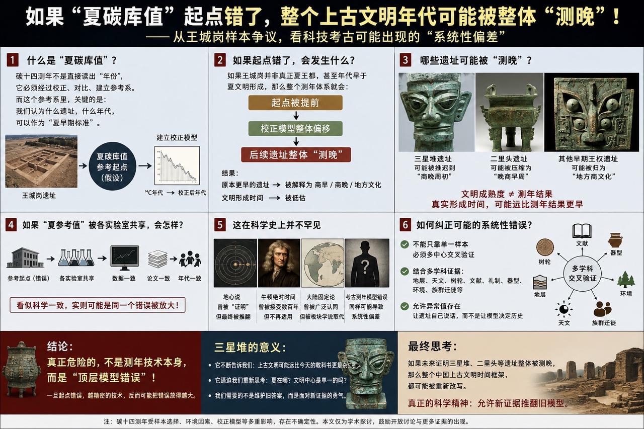 很多人以为：碳十四测年一出来，历史年代就“定了”。但真正的问题是：如