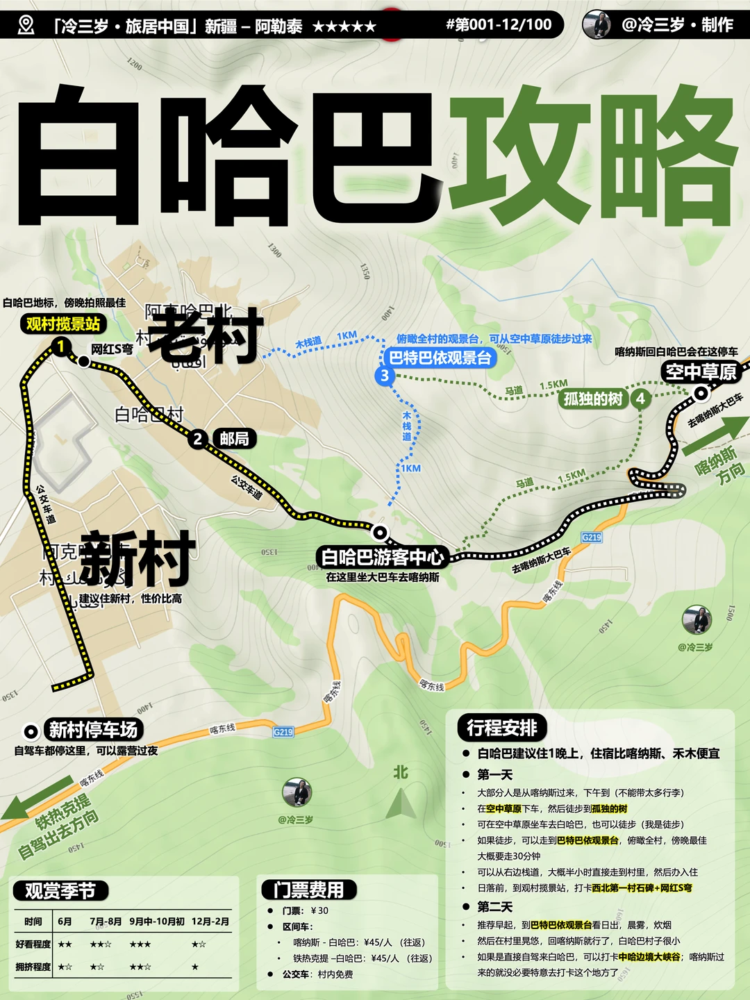 西北第一村：白哈巴旅游攻略，安静的小村子