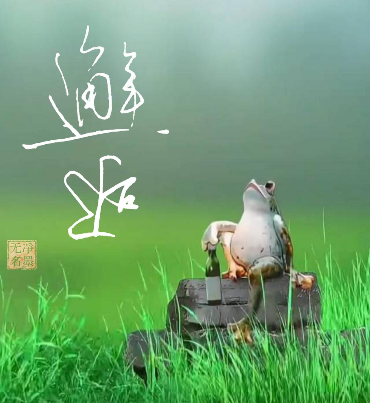 帮你品鉴一下：字迹解读上面是草写的邂，走之底拉长舒展，笔画连绵飘逸，行云流水