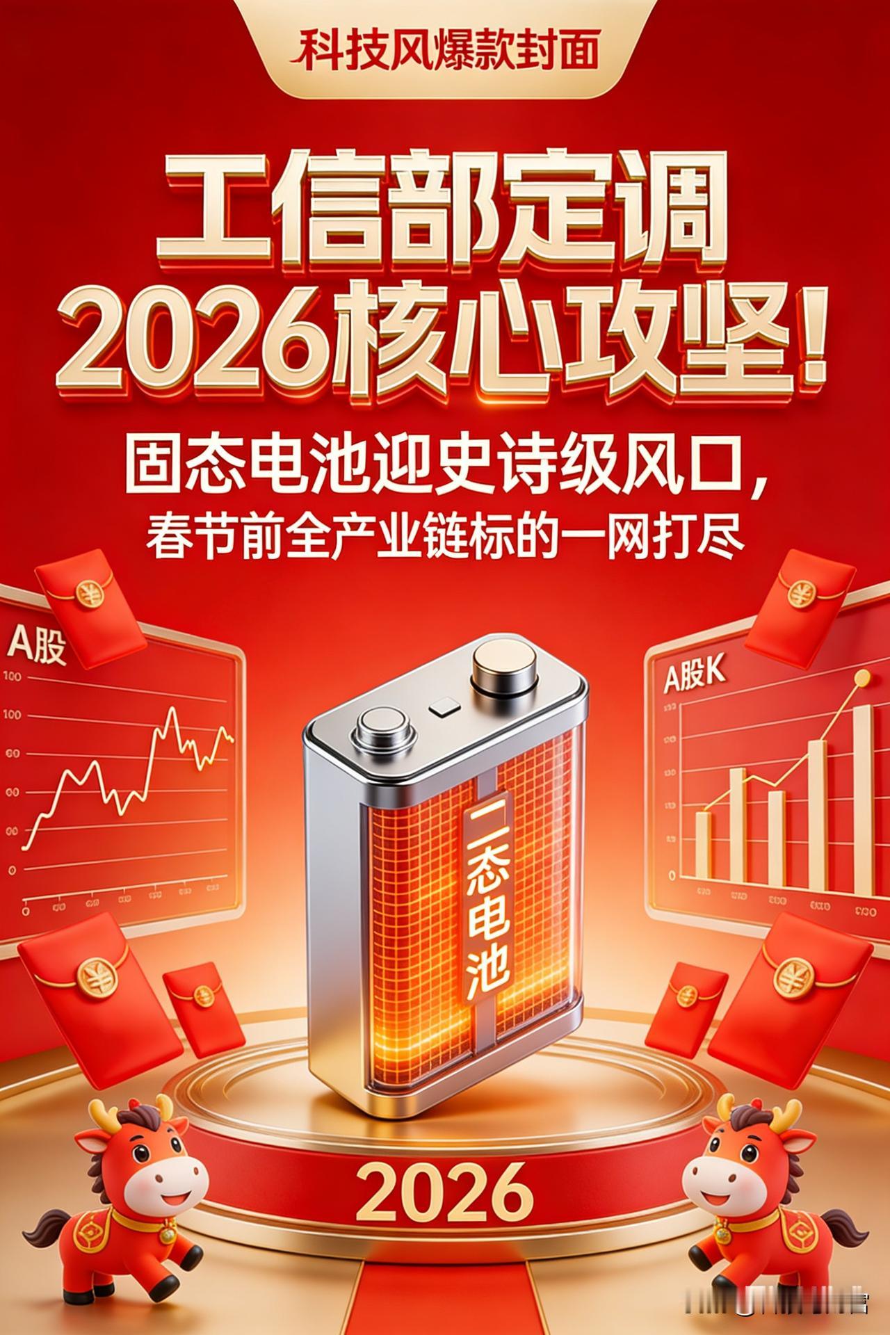 [比心]工信部重磅定调！固态电池股票已列出，成春节前核心主线，下一代电池革命，龙