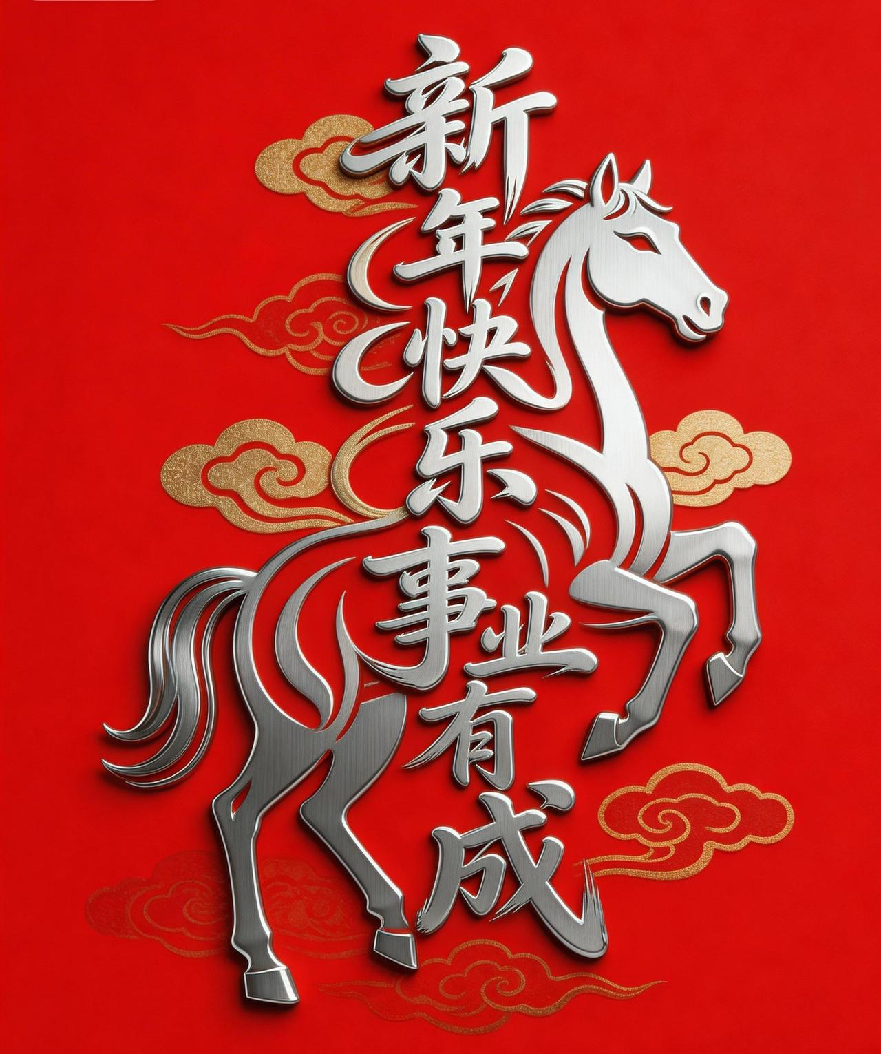 马年开跑！新春一鞭，万事奔腾：红包似马蹄疾，福运一路狂飙；事业如汗血宝马，日行千