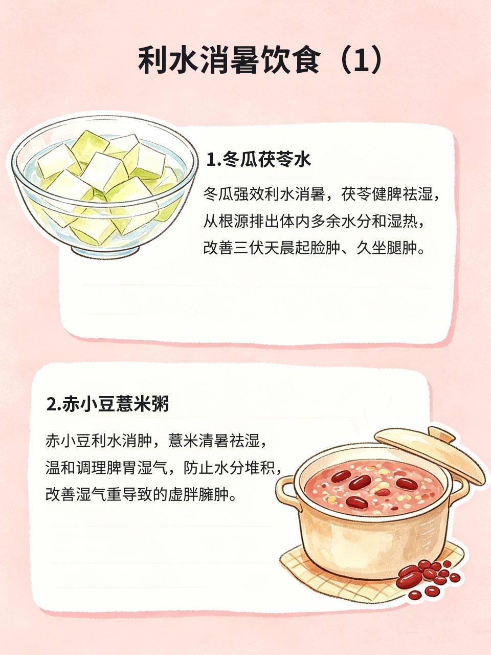 三伏天虚胖浮肿？利水消暑饮食，轻松消水肿三伏天高温高湿，湿气泛滥，很多人明明不