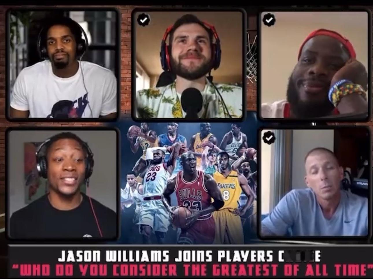 前NBA后卫，“白巧克力”贾森·威廉姆斯曾如此评价詹姆斯与乔丹：“勒布朗是我心中