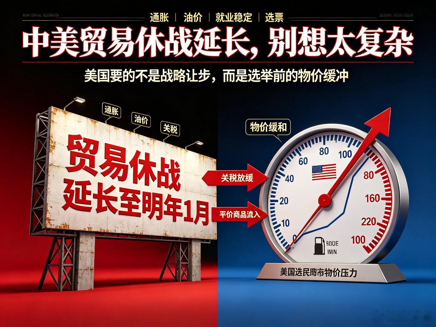 #美财长称贸易休战或将延长#美方称中美「贸易休战」延长至明年1月，这对世界局势有何影响？其实我觉得不