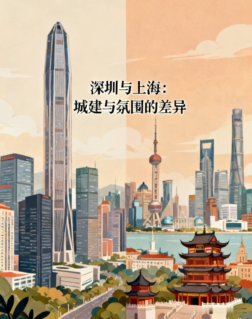 都说深圳城建超过上海？数据我认，但两座城市的氛围感完全不一样前段时间在深圳