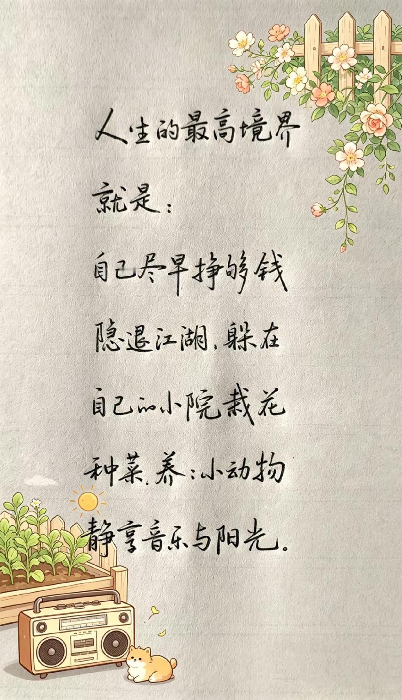 人生的最高境界……