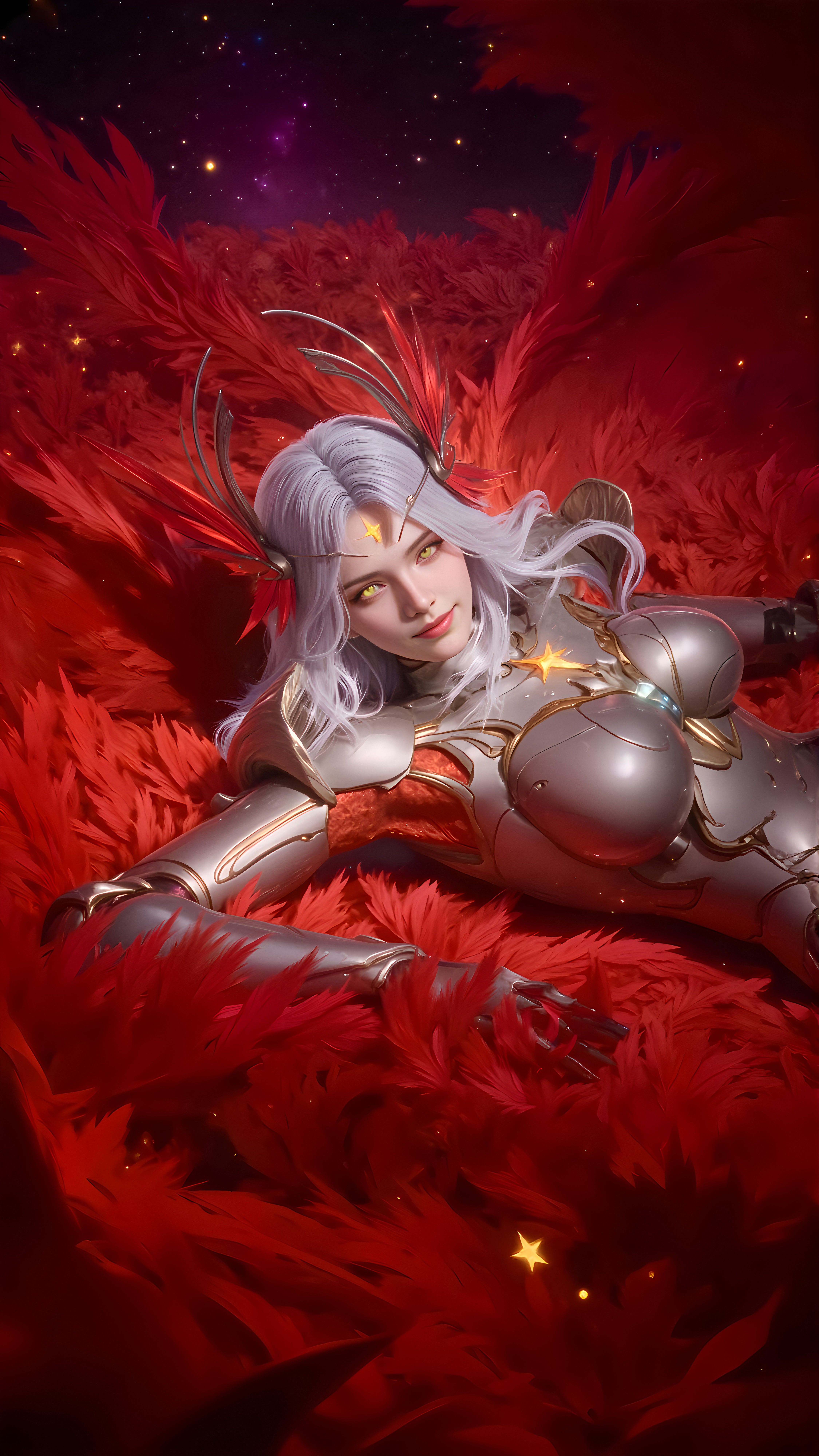 吞噬星空国漫女神4K壁纸：星幻王登场，星幻之翼掀起银河的涟漪！
