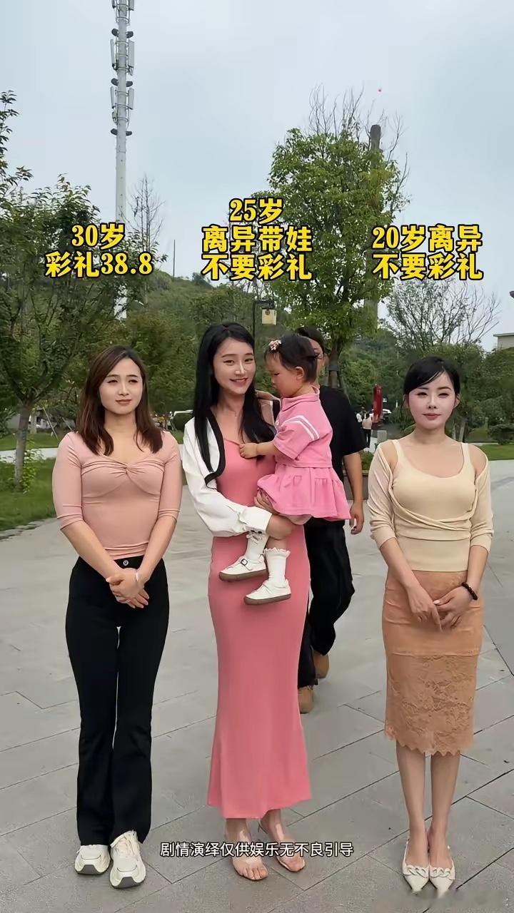 假如你相亲时遇到这三个对象，你会选择谁？1.30岁，彩礼38.8万2.25岁离异