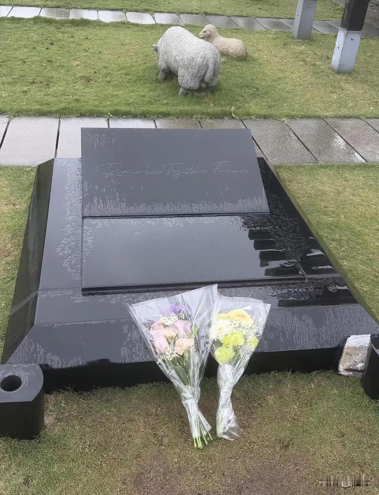 网友镜头下，大S新家全貌！粉丝带着鲜花去看望她，因为下过于雨，天空灰蒙蒙一片，