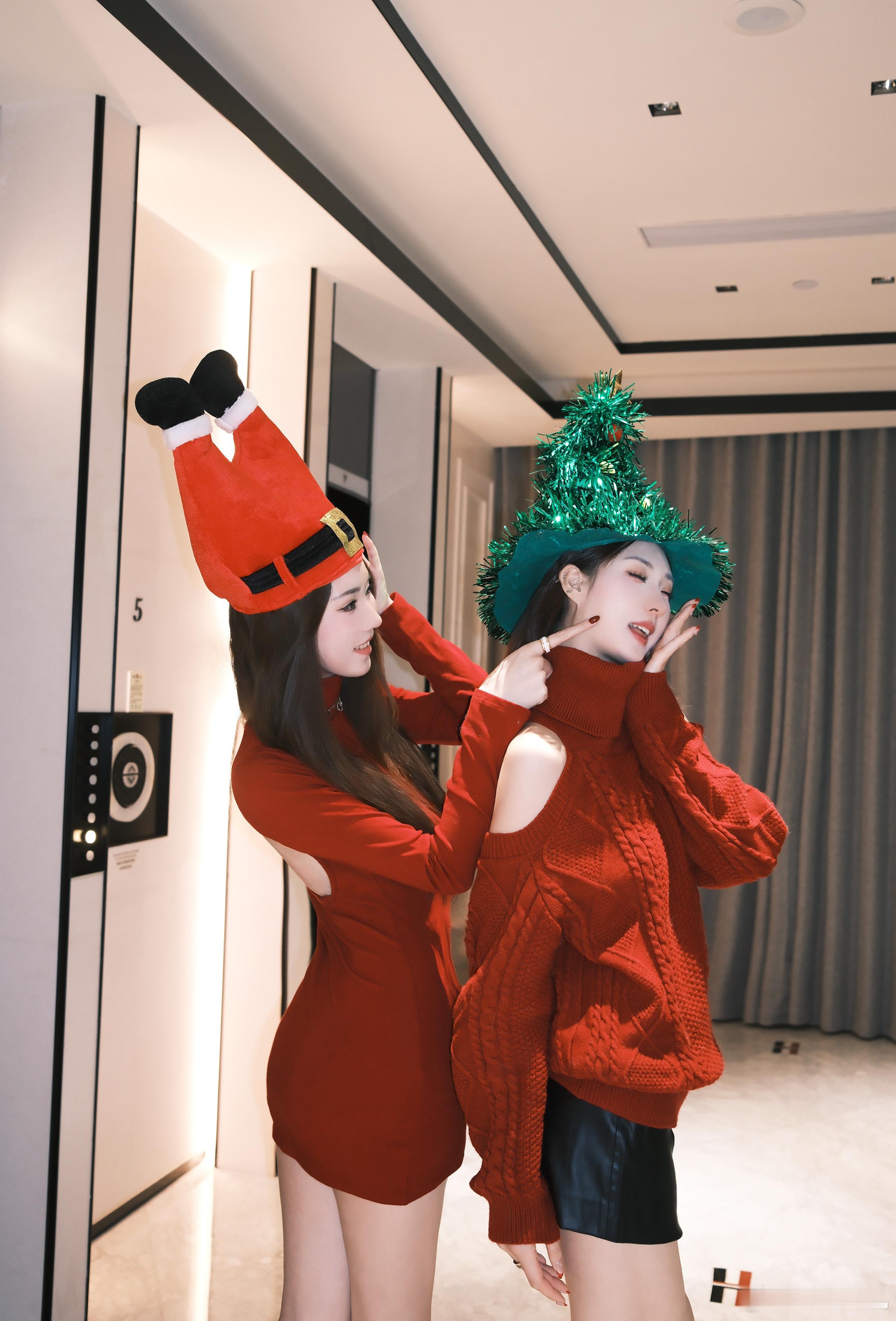 和漂亮姐妹漂亮合照📷👯♀️姐妹