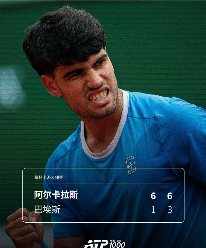 红土赛季首秀，双子星均轻松过关。ATP蒙特卡洛1000赛第二轮，距离决赛会师还有