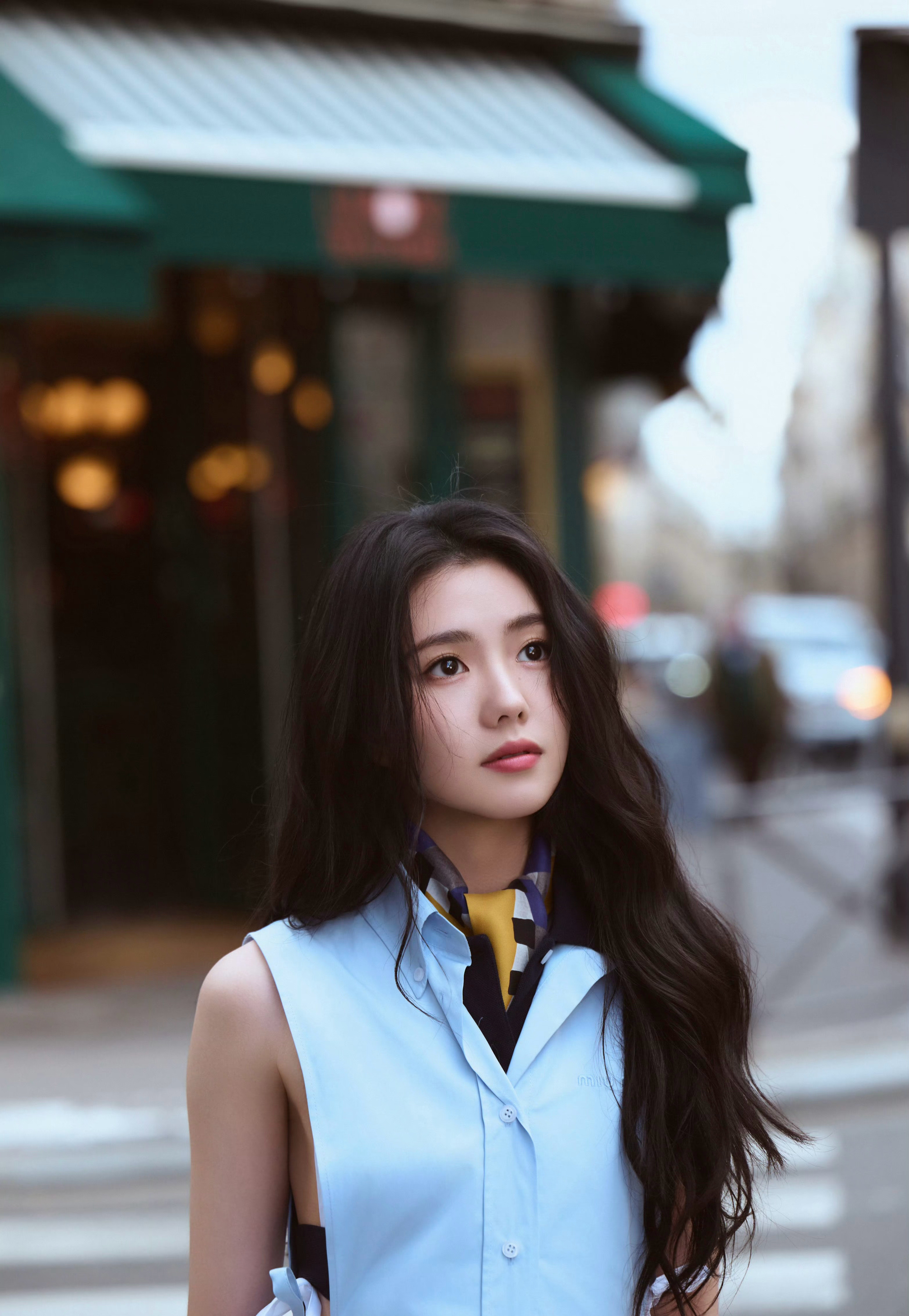 刘浩存xMiuMiu2026秋冬大秀造型图好美好明媚~时装周巴黎时装