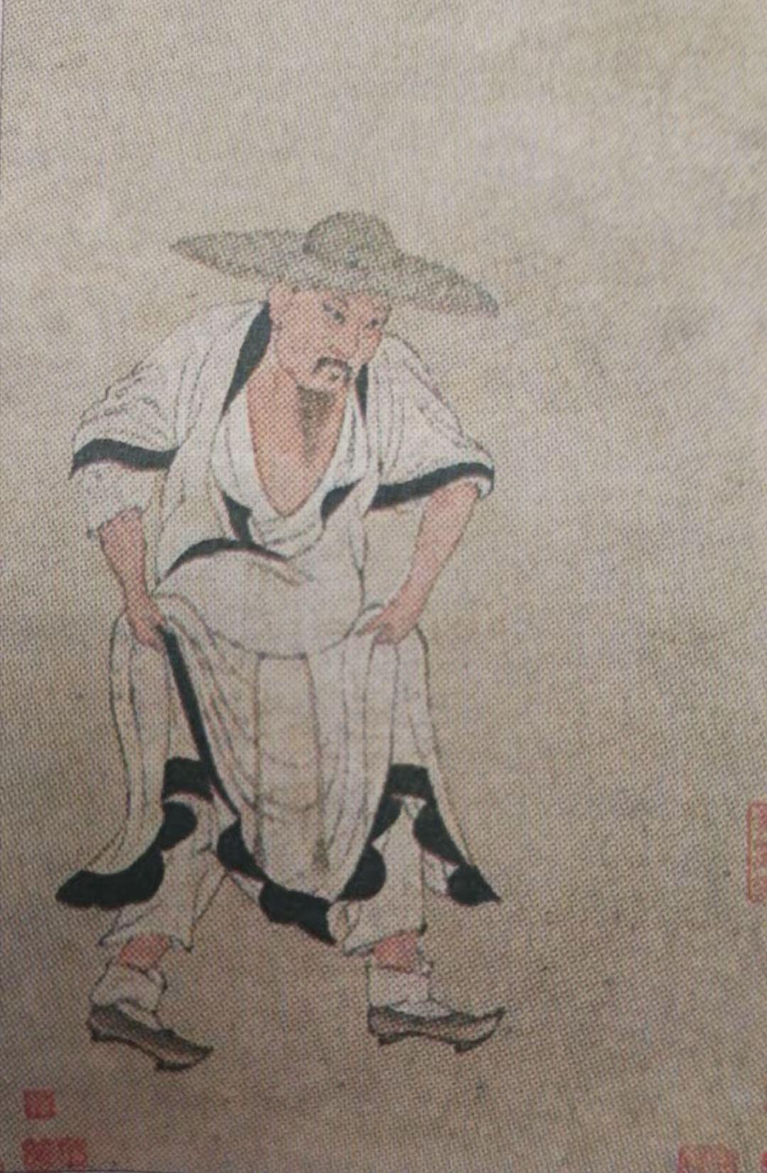 下图是苏轼的真实画像，已被考证。该画像是苏轼好友李公麟（当时北宋时著名画家）所作