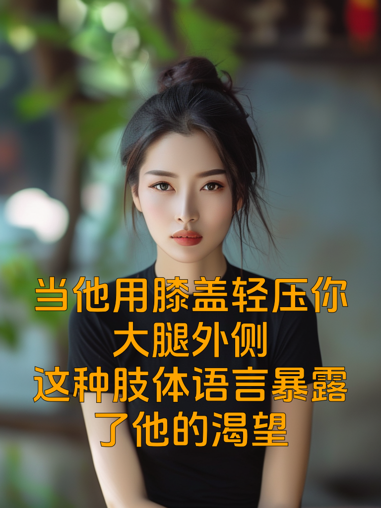 当他用膝盖轻压你大腿外侧：这种肢体语言暴露了他的渴望