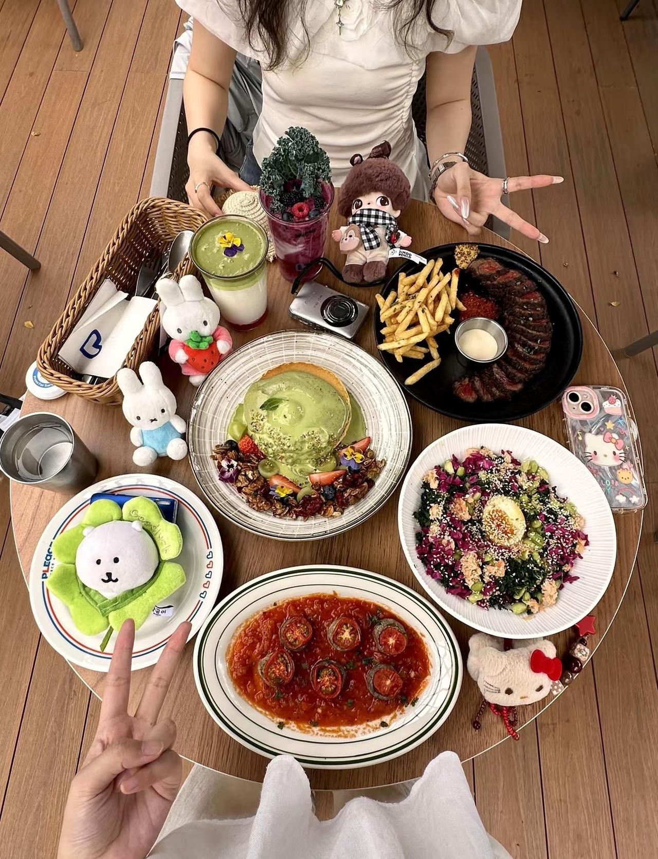 广州天环！适合二人食的氛围感餐厅吃一顿可爱饭萌系治愈料理二人食抖音美食推