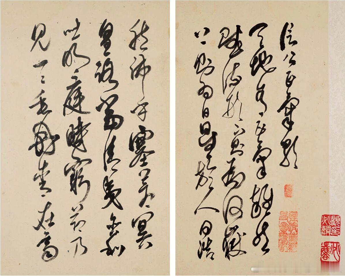 书法经典小书法人书法傅山草书《正气歌》《世说新语》册，水墨纸本，31×19cm。陇南·成县