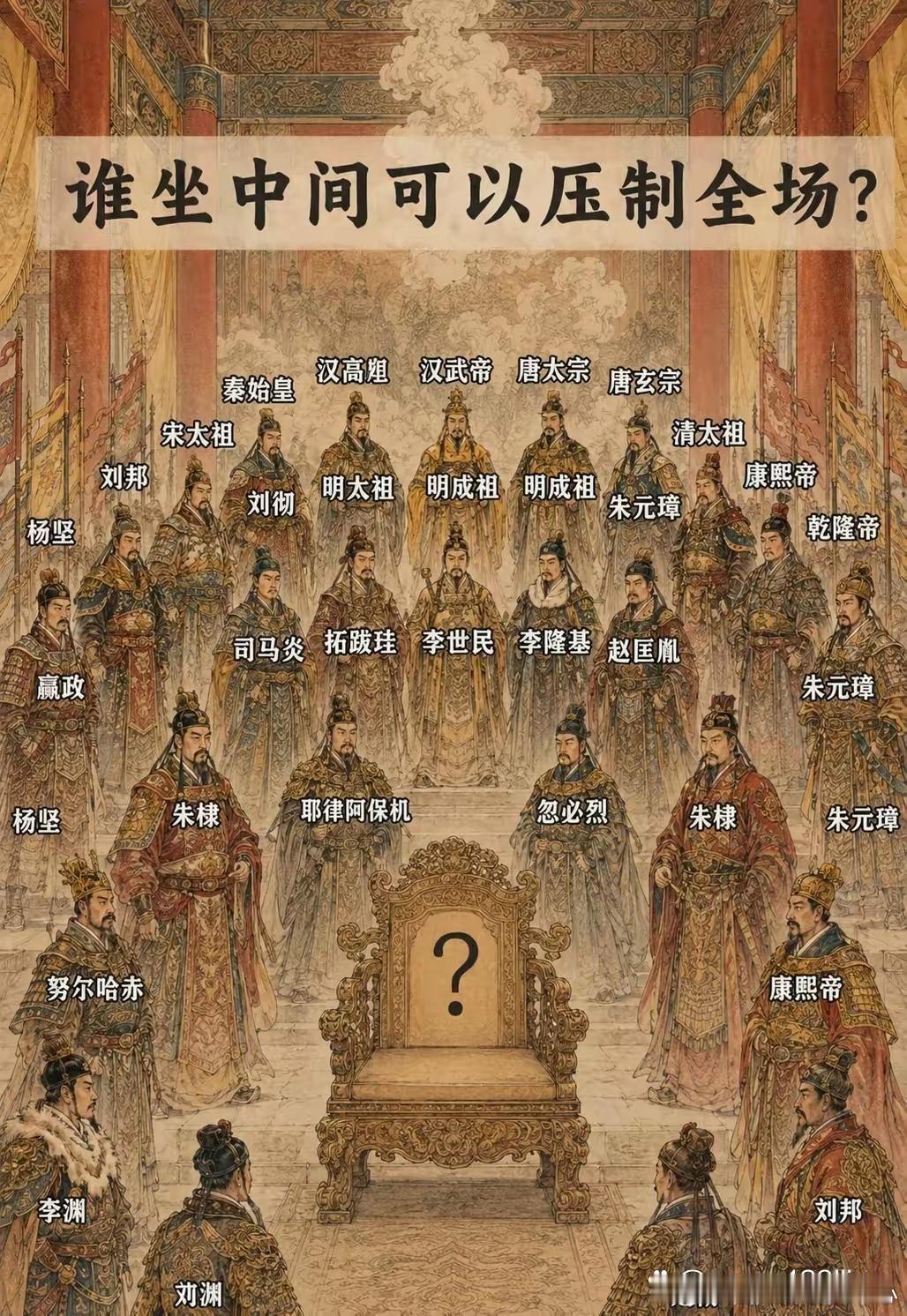 谁坐中间可以压制全场？