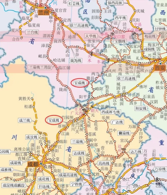 为满足中欧班列、动集列车通行需求宝成铁路宝鸡至阳平关段拟一次性新建双线宝成铁路宝鸡至阳平关段目前存在