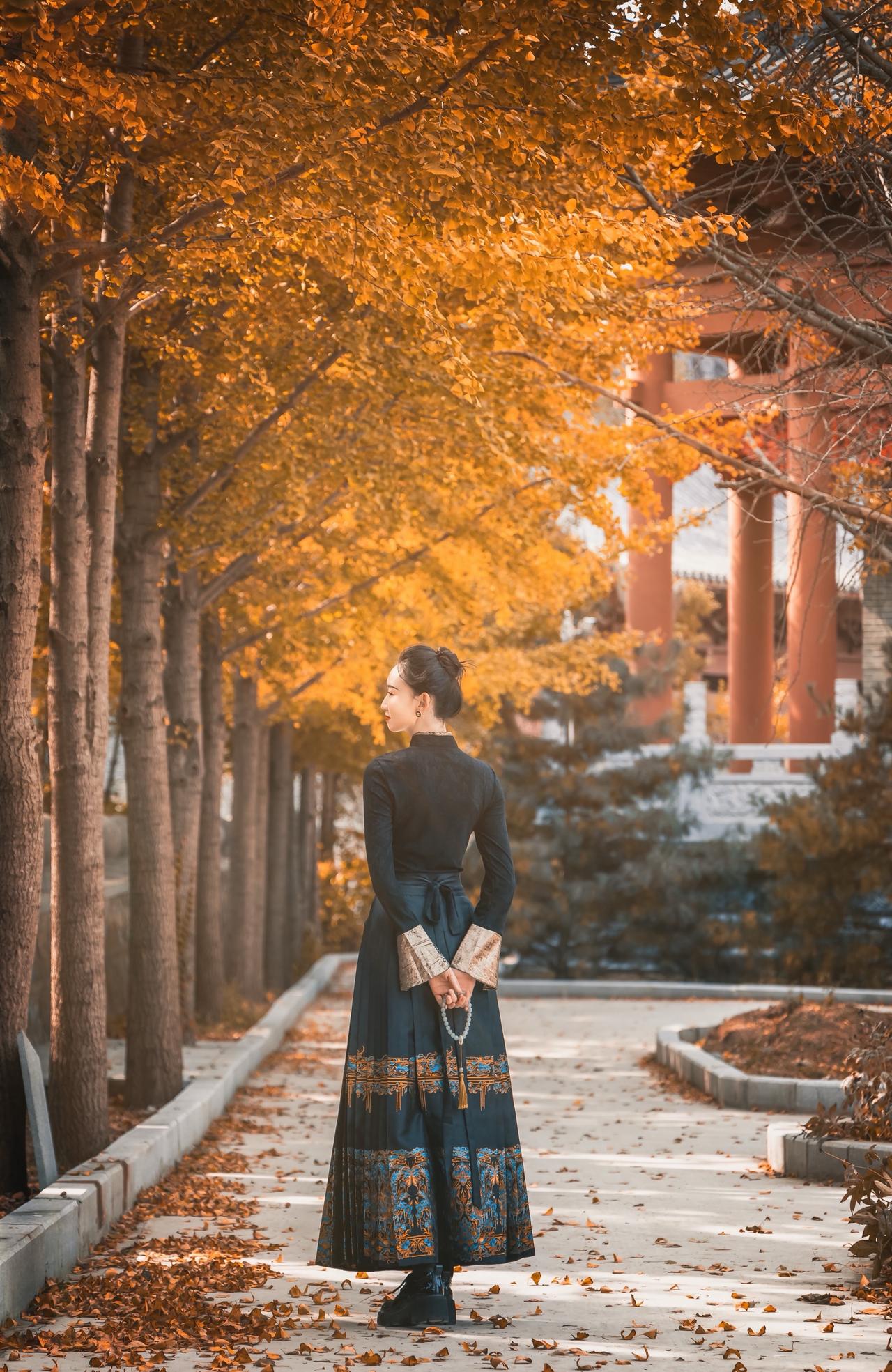 东北的秋天如此美丽，不用等冬天了，如果只能去一个地方那就来东北吧人像摄影秋天拍