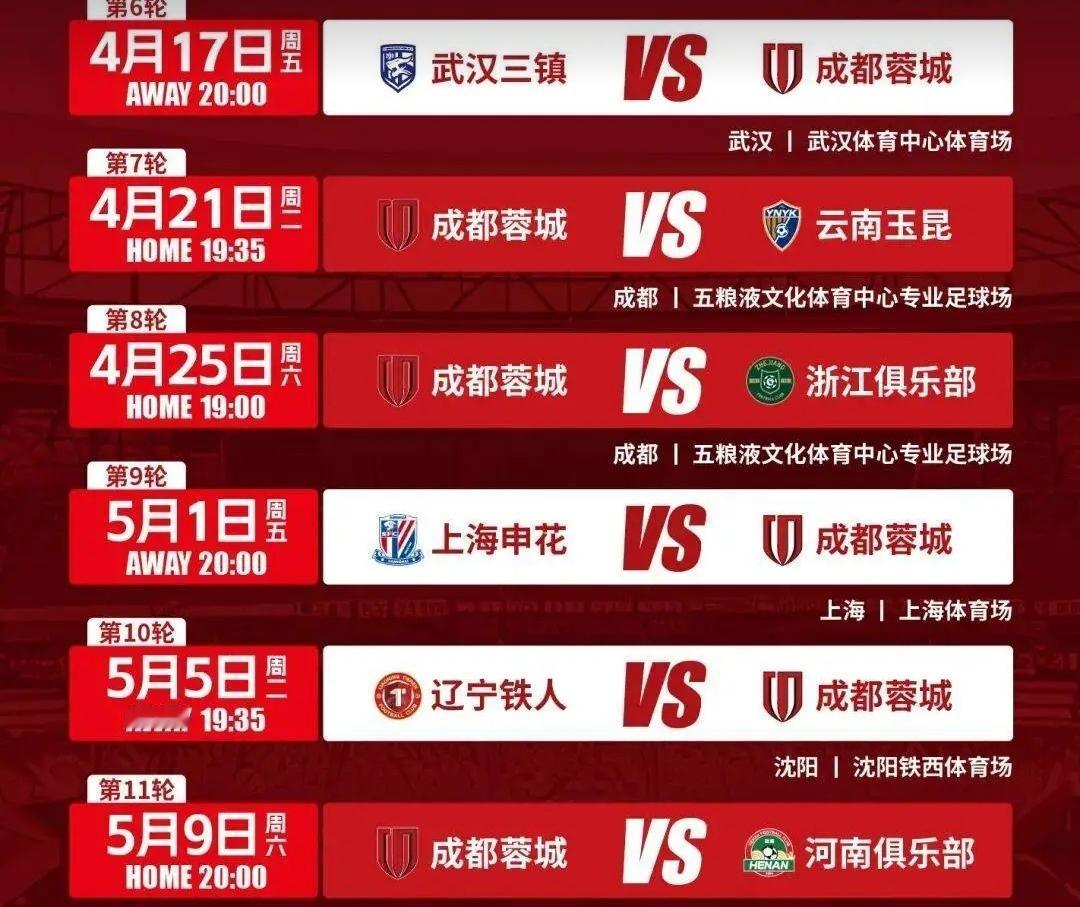 武汉三镇主场不是好惹的！成都蓉城客场挑战昔日中超冠军千万不要大意，必须在客场战胜