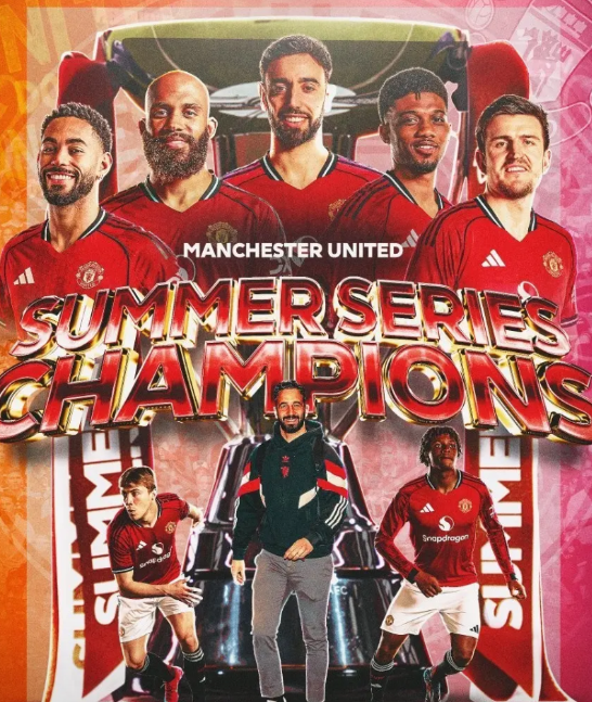 赢麻了，曼联终于拿到冠军！虽然是英超夏季赛，好歹也是第一名，战胜的可都是英超球队