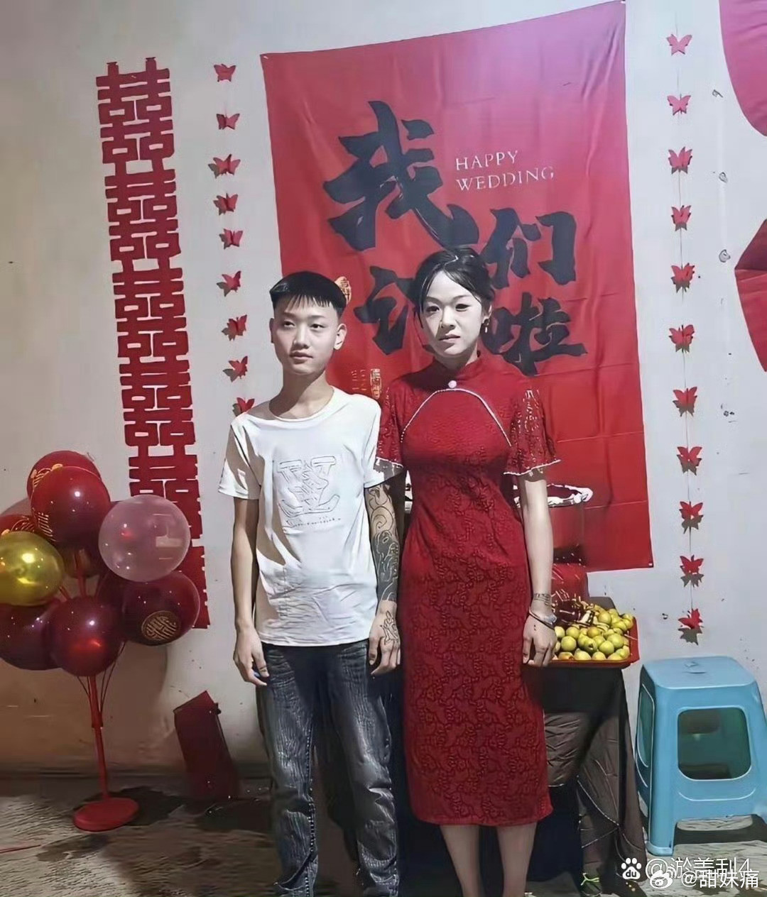 这新郎新娘看着也太年轻了吧，到法定年龄了吗？​​​​