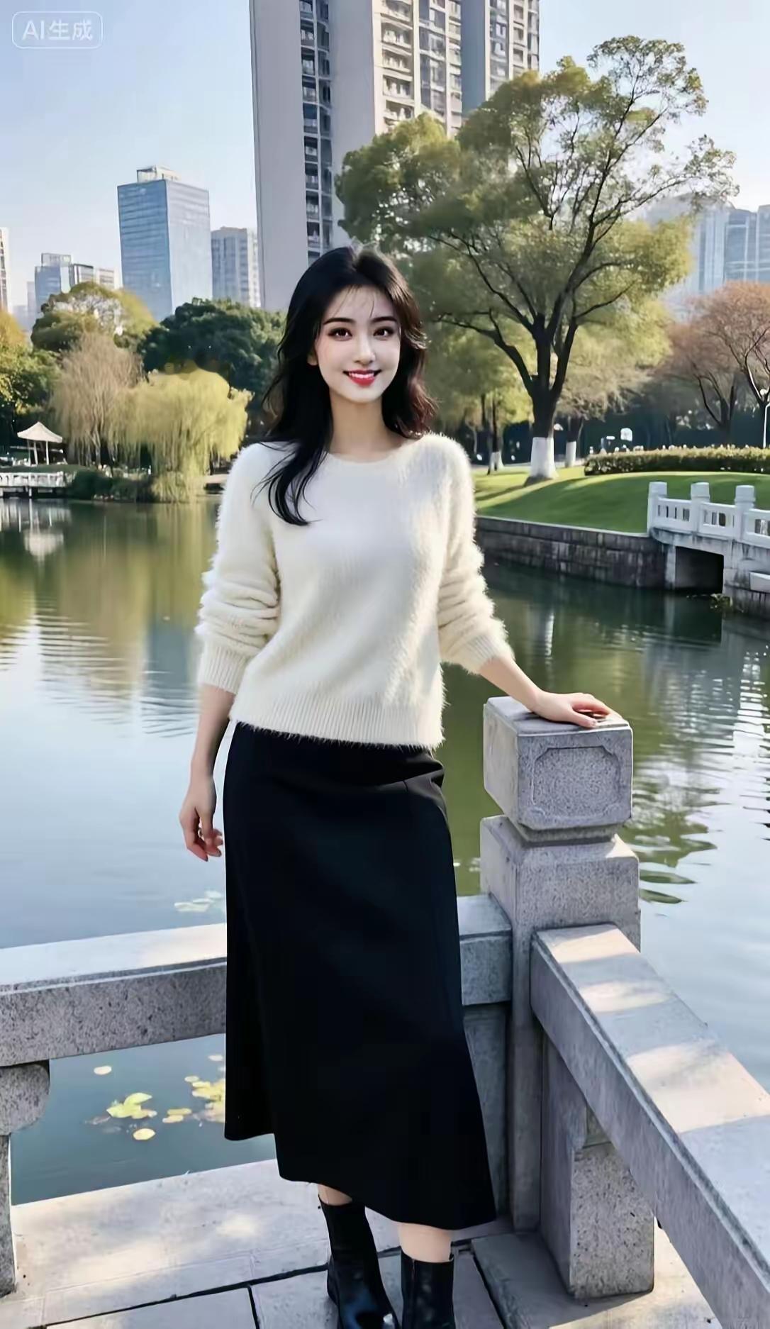 山坡羊·湖畔娇颜湖光摇翠，日华倾媚，娇姿映水情波沸。柳丝垂，落花飞。柔